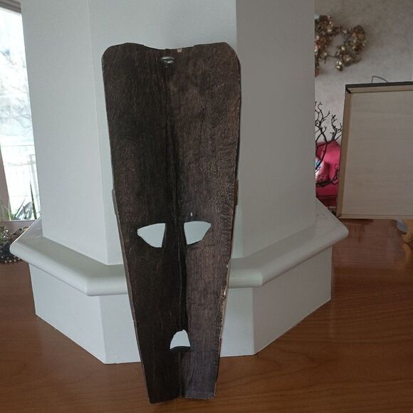 Boise State University BSU Broncos Wooden Tiki Mask Wall Decor Idaho Man Cave - Picture 3 of 3